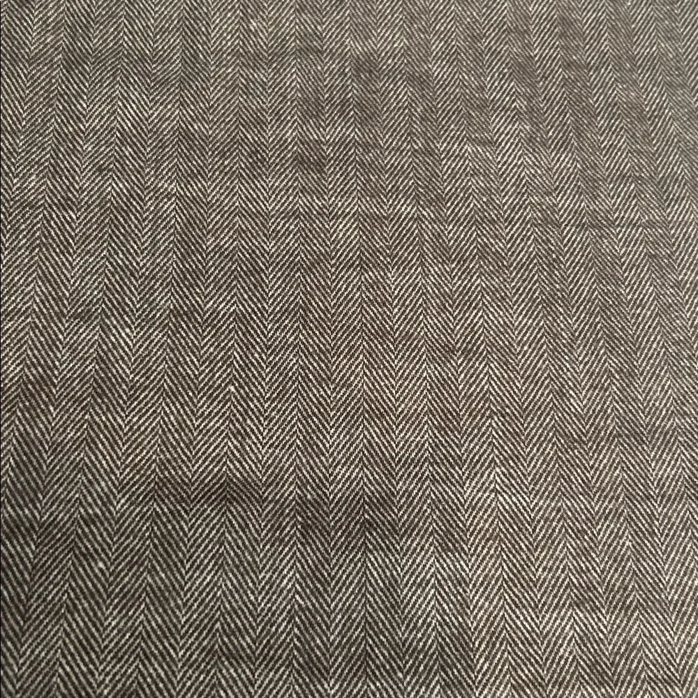 Brown and ivory cashmere blend long scarf